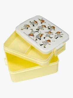 PippiLangstrump Spisetid*Pippi Langstrømpe Cirkus Madkasse, Gul Gul/Hvid