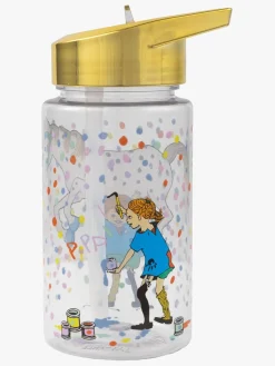 PippiLangstrump Spisetid*Pippi Langstrømpe Fødselsdag Drikkedunk, Guldfarvet Flerfarvet