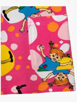 Børn PippiLangstrump Kjoler & Tunikaer>Pippi Langstrømpe Hjuling Kjole, Pink