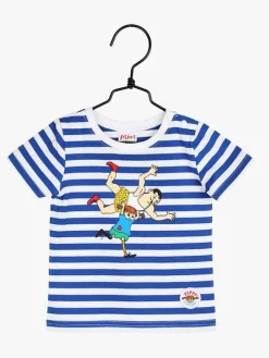 Børn PippiLangstrump Overdele>Pippi Langstrømpe Vinder T-Shirt, Blå