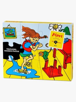 PippiLangstrump Spil & Puslespil>Pippi Træpuslespil 12 Brikker
