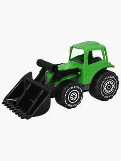 Plasto Udelegetøj>Traktor m. Frontlæsser, Grøn/Sort