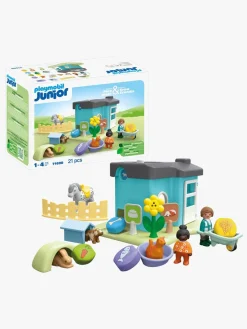 Børn Playmobil Legetøj Til Børn På 0-10 År|Byggesæt & Lego>71690 1.2.3: Dyrepension Med Godbidsmaskine Byggesæt