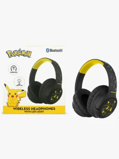 OTLTechnologies Elektronik & Media*Pokémon Høretelefoner Trådløse med LED Sharing AUX Sort