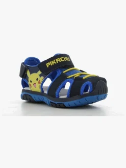 Pokemon Sandaler & Klipklapper*Pokémon Sandaler, Navy/Cobalt Blue