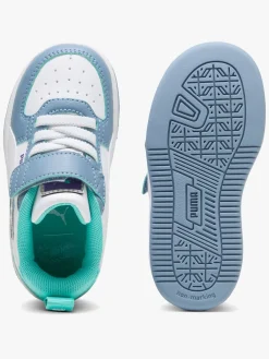 Børn Puma Caven 2.0 Lo Hot Wheels AC+ Infant Sneakers, Cool Blue/White/Aquatic