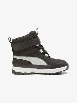 Børn Puma Evolve Puretex AC PS Vinterstøvler, Black/Ash Grey/White