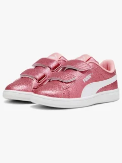 Puma Sneakers*Smash 3.0 Glitz Glam V PS Sneakers, Peach Smoothie/White