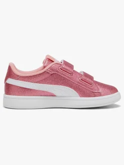 Puma Sneakers*Smash 3.0 Glitz Glam V PS Sneakers, Peach Smoothie/White