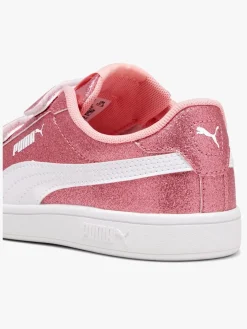 Puma Sneakers*Smash 3.0 Glitz Glam V PS Sneakers, Peach Smoothie/White