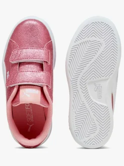 Puma Sneakers*Smash 3.0 Glitz Glam V PS Sneakers, Peach Smoothie/White