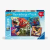 Ravensburger Legetøj Til Børn På 0-10 År|Spil & Puslespil*Marvel Spider-Man Puslespil 3x49 Brikker