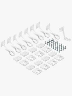 Reer Sikkerhed*Skabslås 8-pak, Hvid