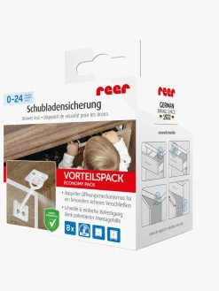 Reer Sikkerhed*Skabslås 8-pak, Hvid