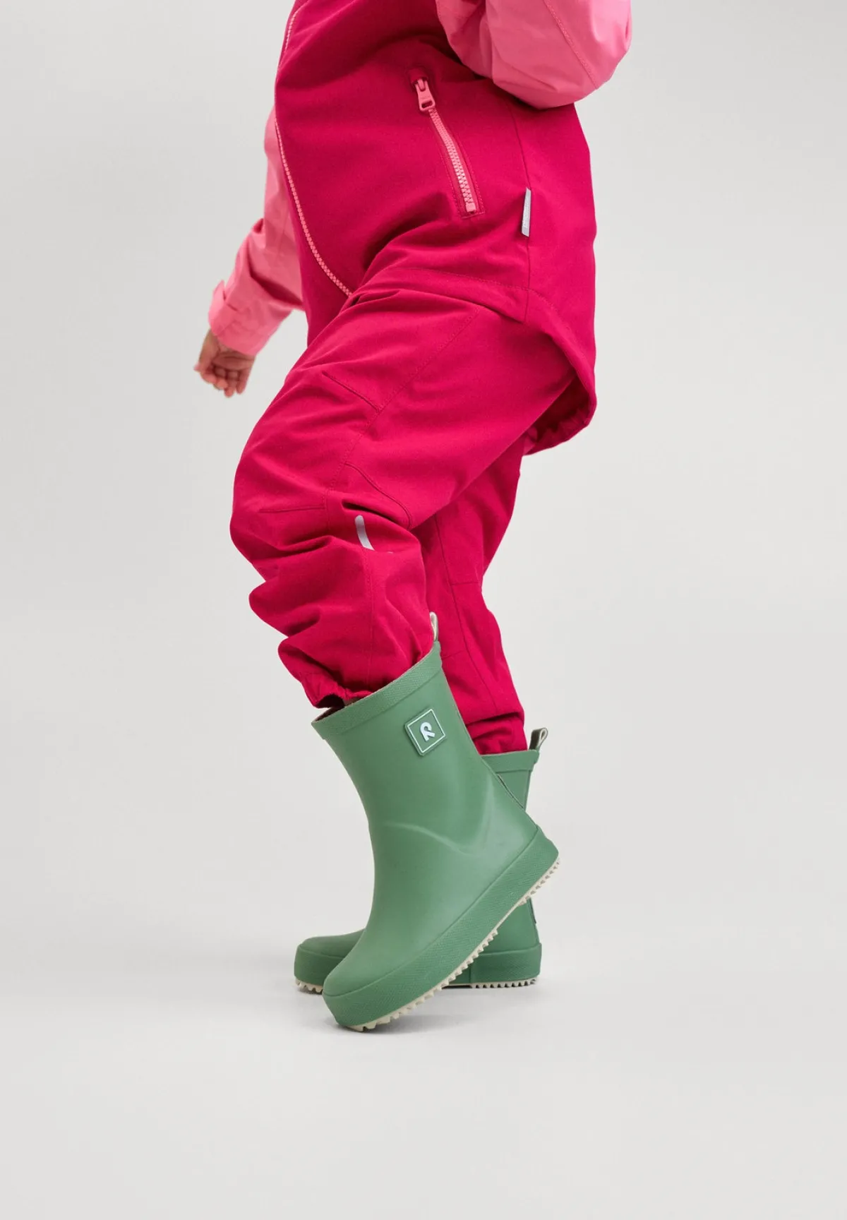 Børn Reima Ankka Barefoot Gummistøvler, Green Clay