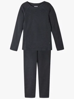 Børn Reima Undertøj>Lani Skiundertøj, Black Melange