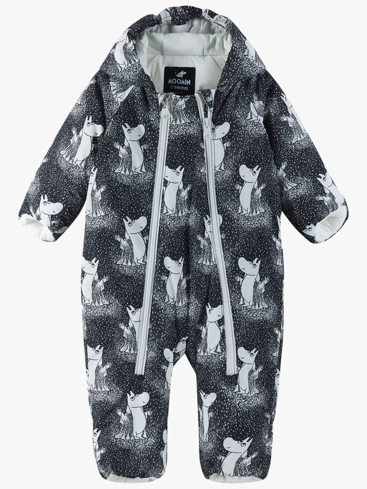Børn Reima Mumitroldene Knytte Babyflyverdragt, Sort