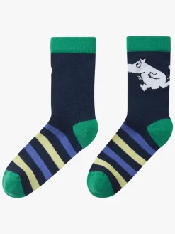 Børn Reima Mumitroldene  Stribede Strømper Merinomix, Navy