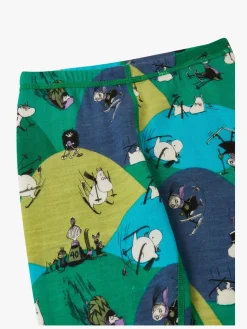 Børn Reima Mumitroldene Trivsam Skiundertøj, Enchanted Green