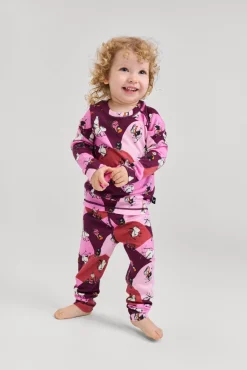 Børn Reima Undertøj|Uldtøj>Mumitroldene Trivsam Skiundertøj, Rose Pink