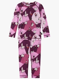 Børn Reima Undertøj|Uldtøj>Mumitroldene Trivsam Skiundertøj, Rose Pink