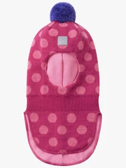 Reima Tilbehør|Uldtøj*Polkka Elefanthue Uldblanding, Rosy Berry Lyserød
