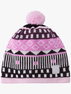 Reima Tilbehør|Vintertøj*Tipla Hue, Cold Pink Lyserød/Hvid/Sort