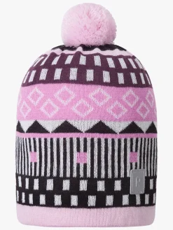 Reima Tilbehør|Vintertøj*Tipla Hue, Cold Pink Lyserød/Hvid/Sort