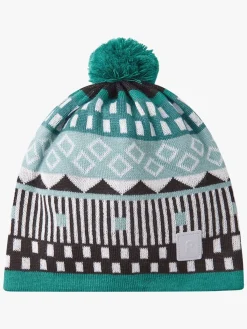 Reima Tilbehør|Vintertøj*Tipla Hue, Green Lake Grøn/Hvid/Sort