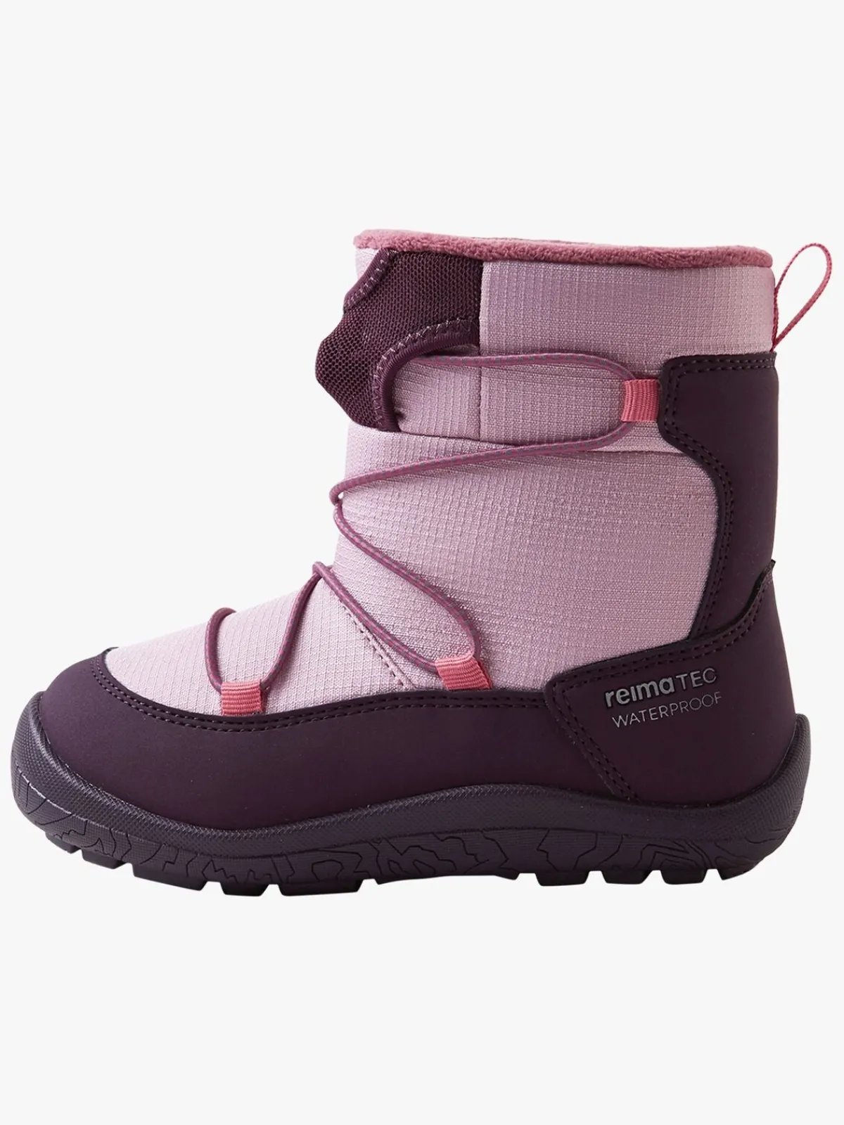 Børn Reima Barfodssko>tec Ensilumi Barefoot Vinterstøvler, Deep Purple