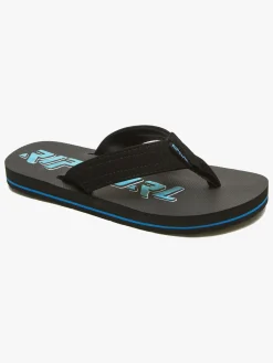 RipCurl Sandaler & Klipklapper*Rip Curl Ripper Kids Klipklapper, Black/Blue
