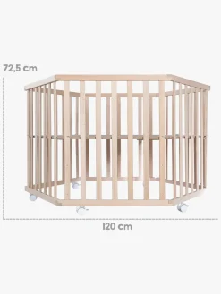 Roba Sikkerhed>Hexagon Kravlegård med Hjul, Jumbotwins Wood