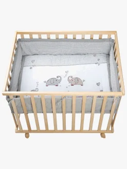 Roba Sikkerhed*Kravlegård med Hjul & Sengehest, Jumbotwins Wood