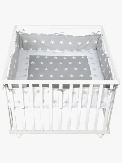 Roba Sikkerhed*Kravlegård med Hjul, Little Stars White