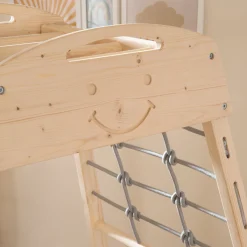 Børn Roba Montessori Indendørs Legetårn med Gynge, Natural/Grey