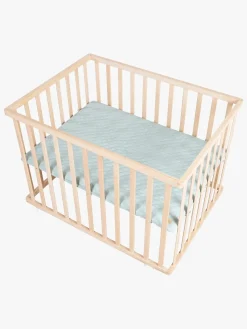 Roba Sikkerhed*Style Kravlegård med Hjul, Wood & Green