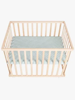 Roba Sikkerhed*Style Kravlegård med Hjul, Wood & Green