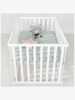 Roba Sikkerhed*Style Kravlegård med Hjul, White & Green