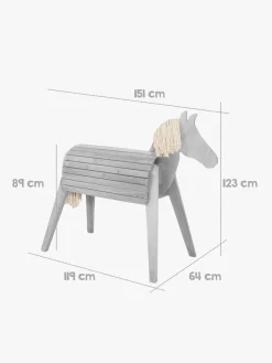 Roba Udeleg>Udendørslegehest 123 cm, Grå