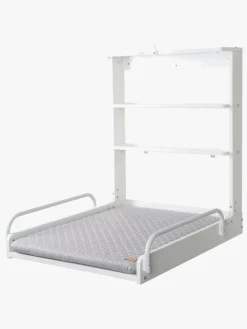 Roba Højstole & Tilbehør*Vægpuslebord inkl. Style Puslepude, White/Grey Hvid/Grå