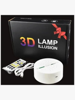 Børn Robetoy Lamper & Belysning>3D LED-pære Enhjørning med Fjernbetjening