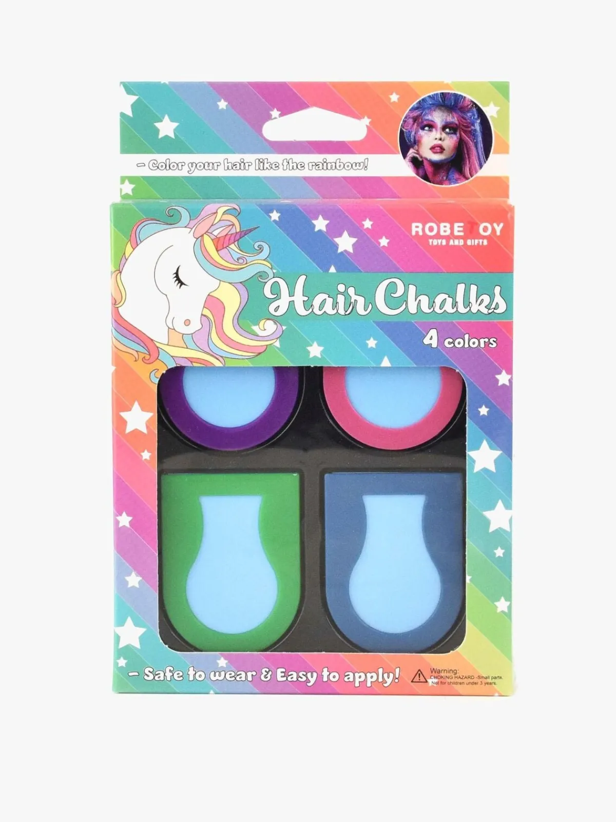 Robetoy Kreativt Legetøj>Hårkridt 4 Farver