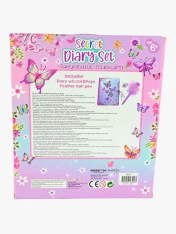 Robetoy Kreativt Legetøj*Sommerfugl Dagbogssæt med Fjerpen