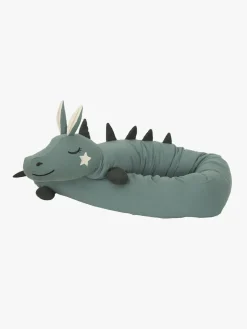 Roommate Børnesenge & Tilbehør*Roomate Long Dragon Crib Bumper, Sea Grey
