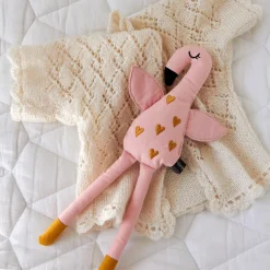 Roommate Dukker & Bamser*Dukke Flamingo, Pink Lyserød