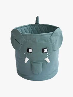 Børn Roommate Opbevaring>Mini Opbevaringskurv Elefant, Blå