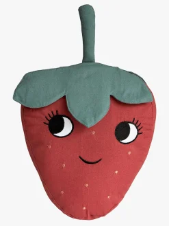 Roommate Interiør*Pyntepude Jordbær Rød/Grøn/Hvid/Sort/Gul