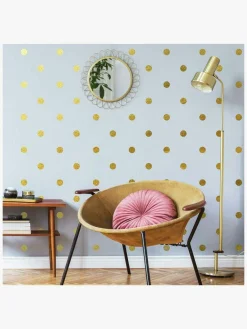 RoomMates Interiør*Wallstickers Gold Confetti Dots