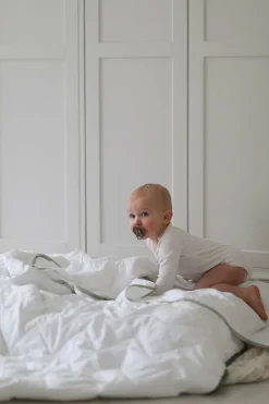 RttStart Børnesenge & Tilbehør*Rätt Start Dyne og Hovedpude Tremmeseng 100x130 Varmegrad 1 Hvid