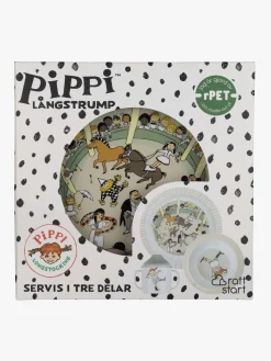 PippiLangstrump Spisetid>Rätt Start Pippi Langstrømpe  Cirkus Spisesæt 3 Dele